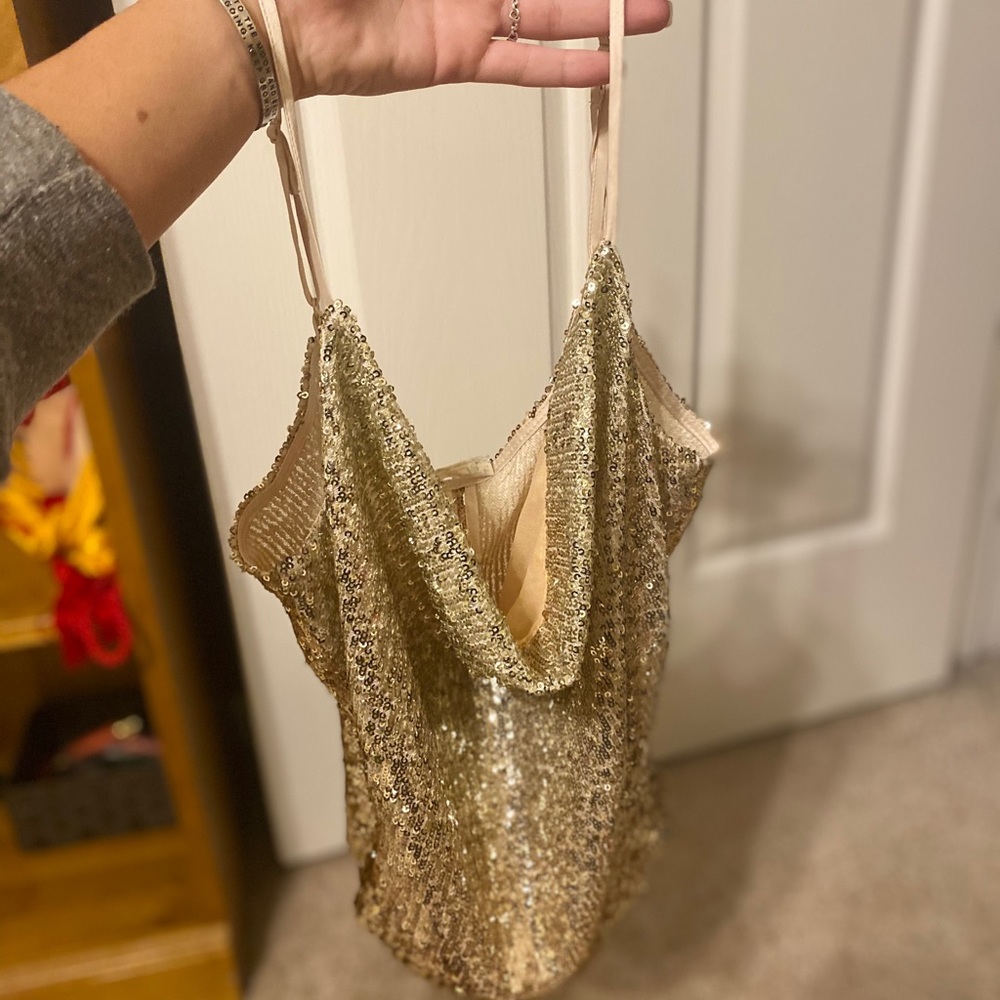 Gold Free people top